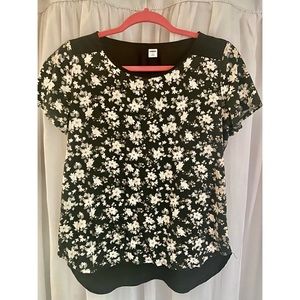 Dressy floral tee